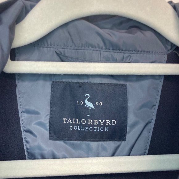 TailorByrd collection blue sleeveless fleece lined vest M - Picture 3 of 11